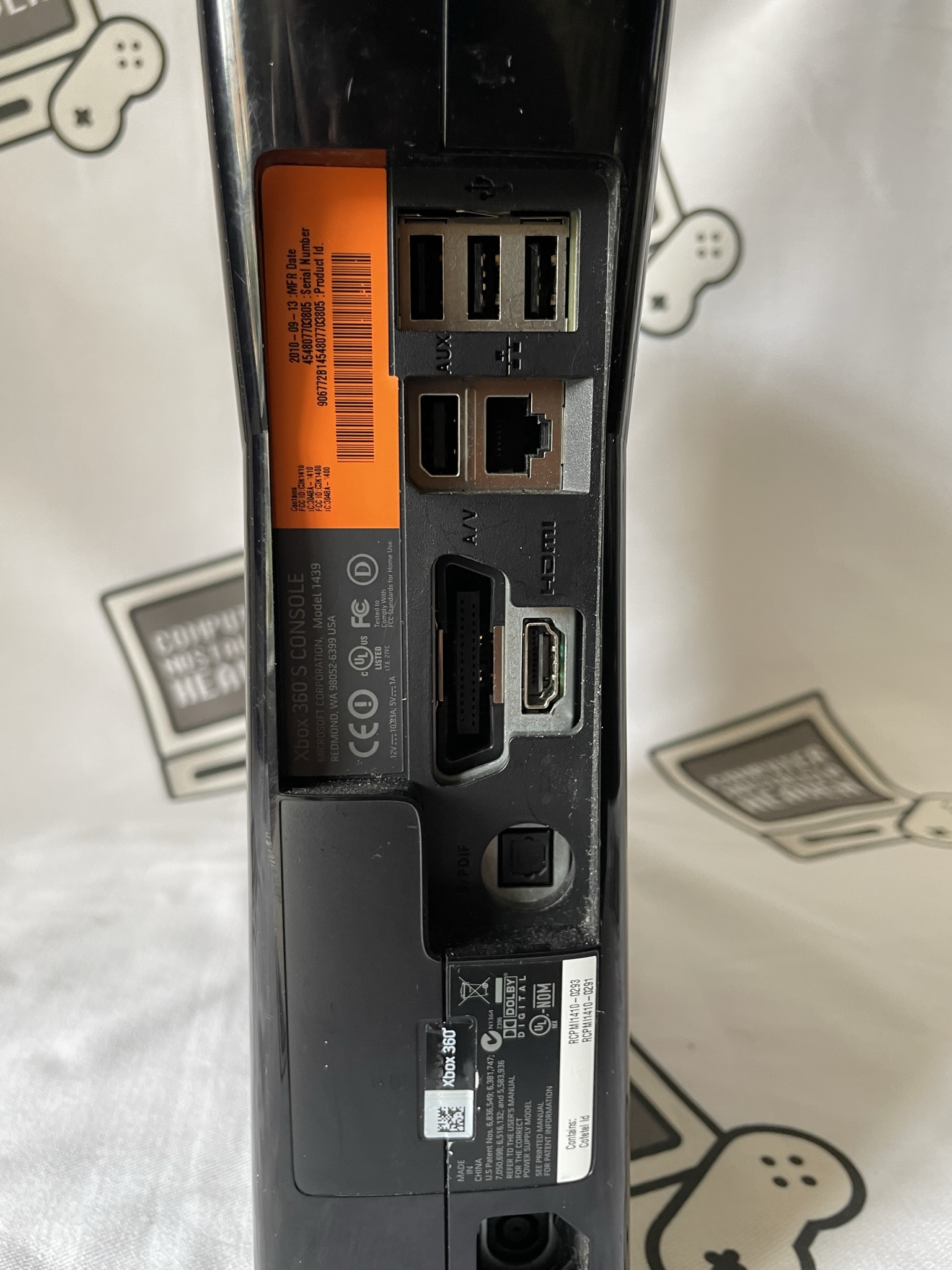 Xbox 360 XDK development kit slim orange label