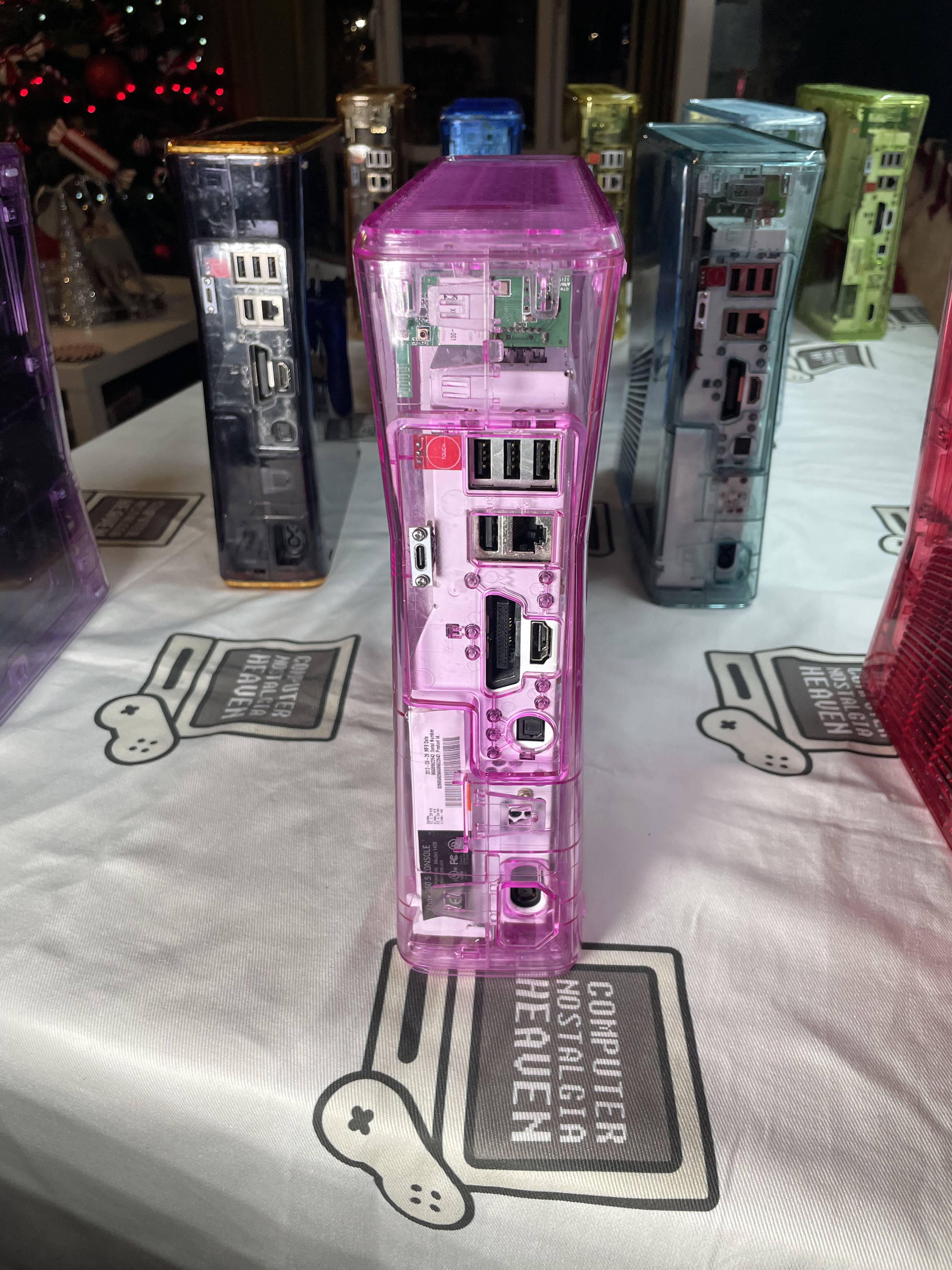 pre-built custom Clear Xbox 360 Slim Free shipping UK, USA  & Canada